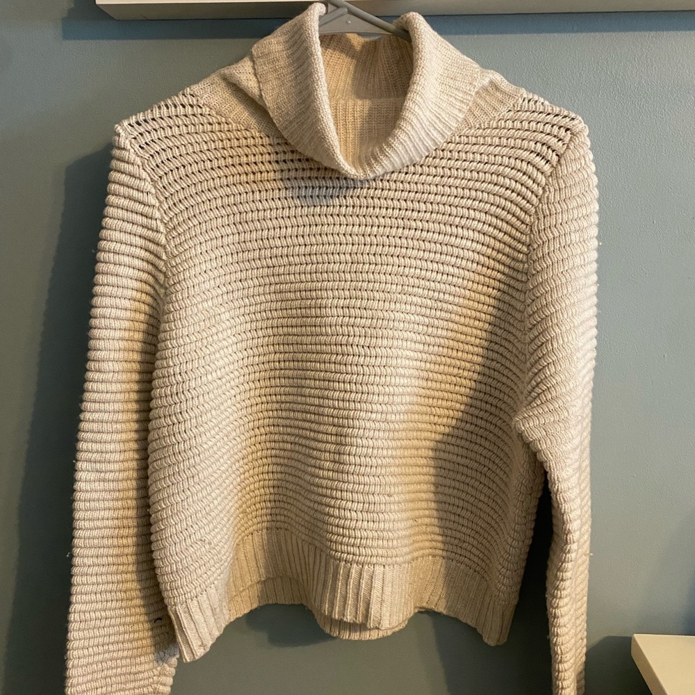 Madewell Turtleneck Sweater, XS, Cream